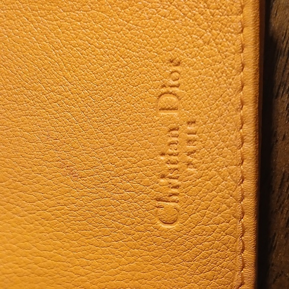 Athentoc Christian Dior Beige and Orange Wallet - Picture 16 of 16